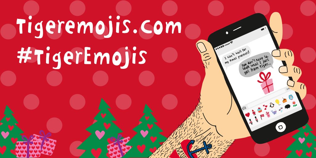 Tigerin Emojit ovat nyt täällä! Lataa aikainen joululahjasi osoitteesta tigeremoji.com. :)