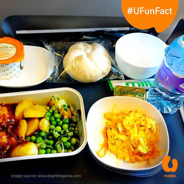 umobile's tweet photo. Airplane food is not tasty? It's because our sense of smell and taste decreases by 20-50% during flights! #UFunFact https://t.co/MUgMSj7Nbv