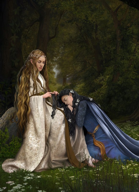 TolkienRivendel's tweet photo. Celebrian y Arwen https://t.co/h6ZM8BSp7K