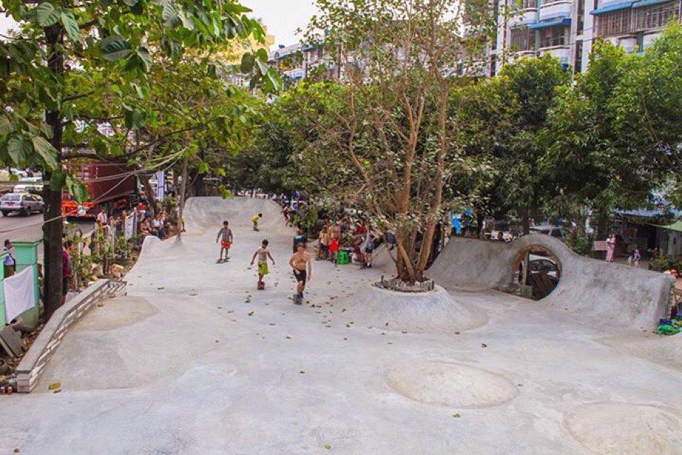 #Yangon has a #skatepark! Thanks to everyone who supported <a href="/pushingmyanmar/">Pushing Myanmar</a>! #MakeLifeSkateLife #PushingMyanmar