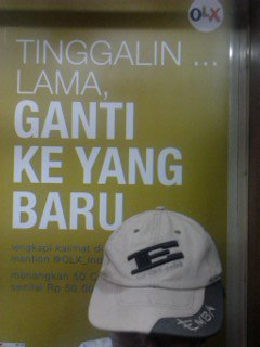 Henriyudha's tweet photo. @OLX_Indonesia Tinggalin Topi Lama, Ganti Ke Yang Baru #GerbongOLX https://t.co/268SpHcHFt