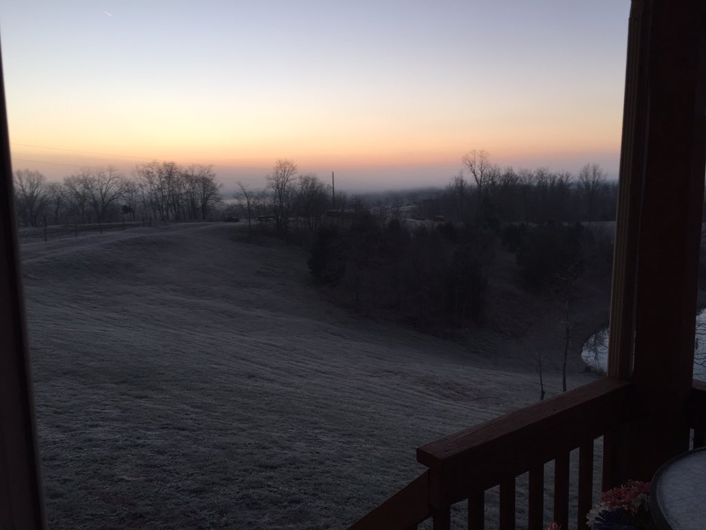 JacqalynnRiley's tweet photo. Waking up to a hard frost @WilliamstownKY @HerzogWeather @Fox19News @Local12 @MarkManis1 #Rileyfarms @bigred_riley https://t.co/uC1MYOIPHR