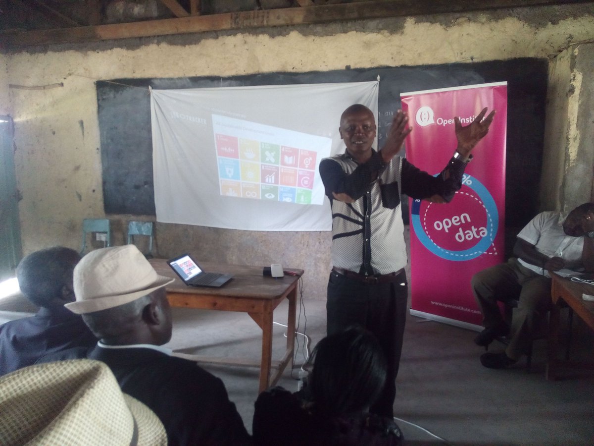 Open_Institute's tweet photo. @Chiefkariuki talks about #SDGs and sets goals to be achieved after 2 years. #Buntwani #data4sdgs https://t.co/30f6xzJ0EZ