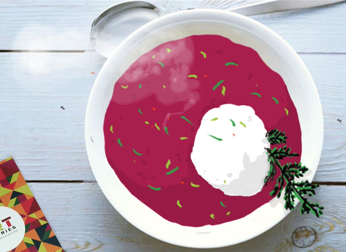 ArtStoriesItaly's tweet photo. Con questo freddo ci vuole un borscht! Ormai con la #mubapp siamo esperte di arte culinaria. https://t.co/DQgVJdx4TG https://t.co/jjqYxJQ5UG