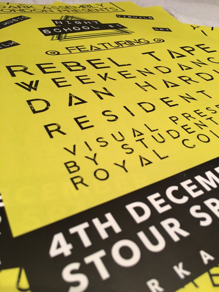 Night School @StourSpace !! The countdown begins!! #livemusic #hackney #london #hackneywick #ace