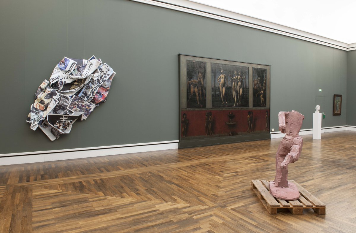 k_a_de's tweet photo. #Muenchen #kunst #ausstellung #olafmetzel @Pinakotheken https://t.co/wFroDHqL7m Olaf Metzel trifft Hans von Marées. https://t.co/PE6rudrnFA