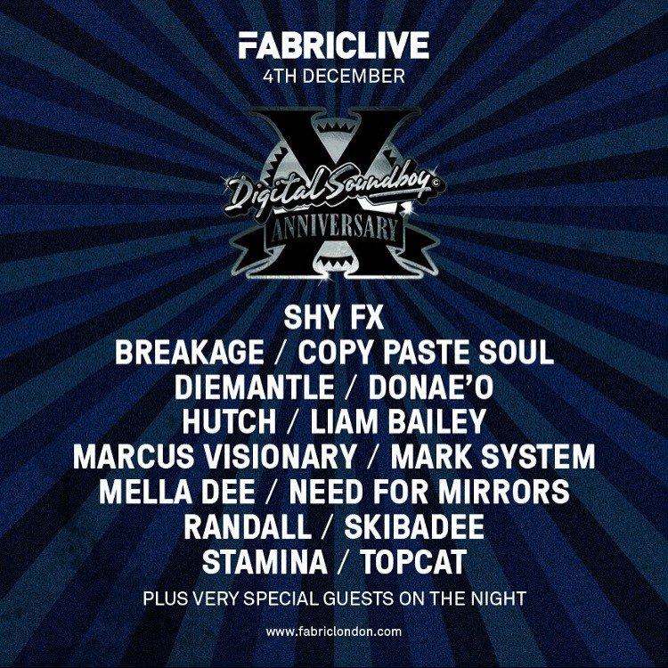Tonight all roads lead to <a href="/fabriclondon/">fabric</a> for the <a href="/DigitalSoundBoy/">Digital Soundboy</a> Last Party. Going to be emotional!