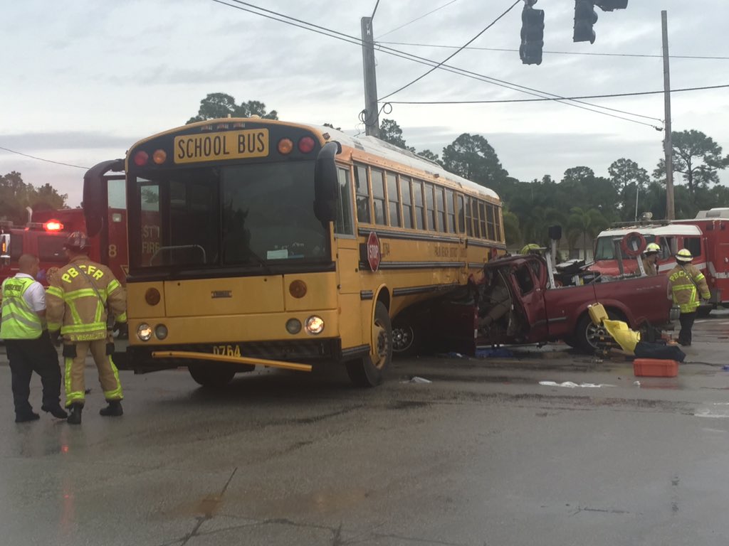 hannahwinston's tweet photo. School bus crash at Northlake and Grapevine Blvd.s near The Acerage https://t.co/OI3F3piE6c