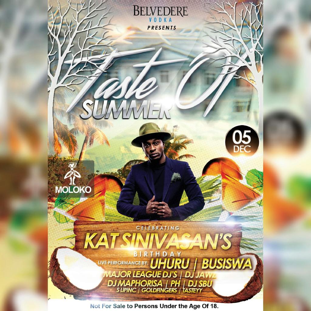 Zow_Leigh's tweet image. Birthdays @MolokoPretoria This Weekend!
@lloydhotsense #04Dec
@DjMaphorisa @Kat_Sinivasan #05Dec
&amp;amp; #Mellows #06Dec