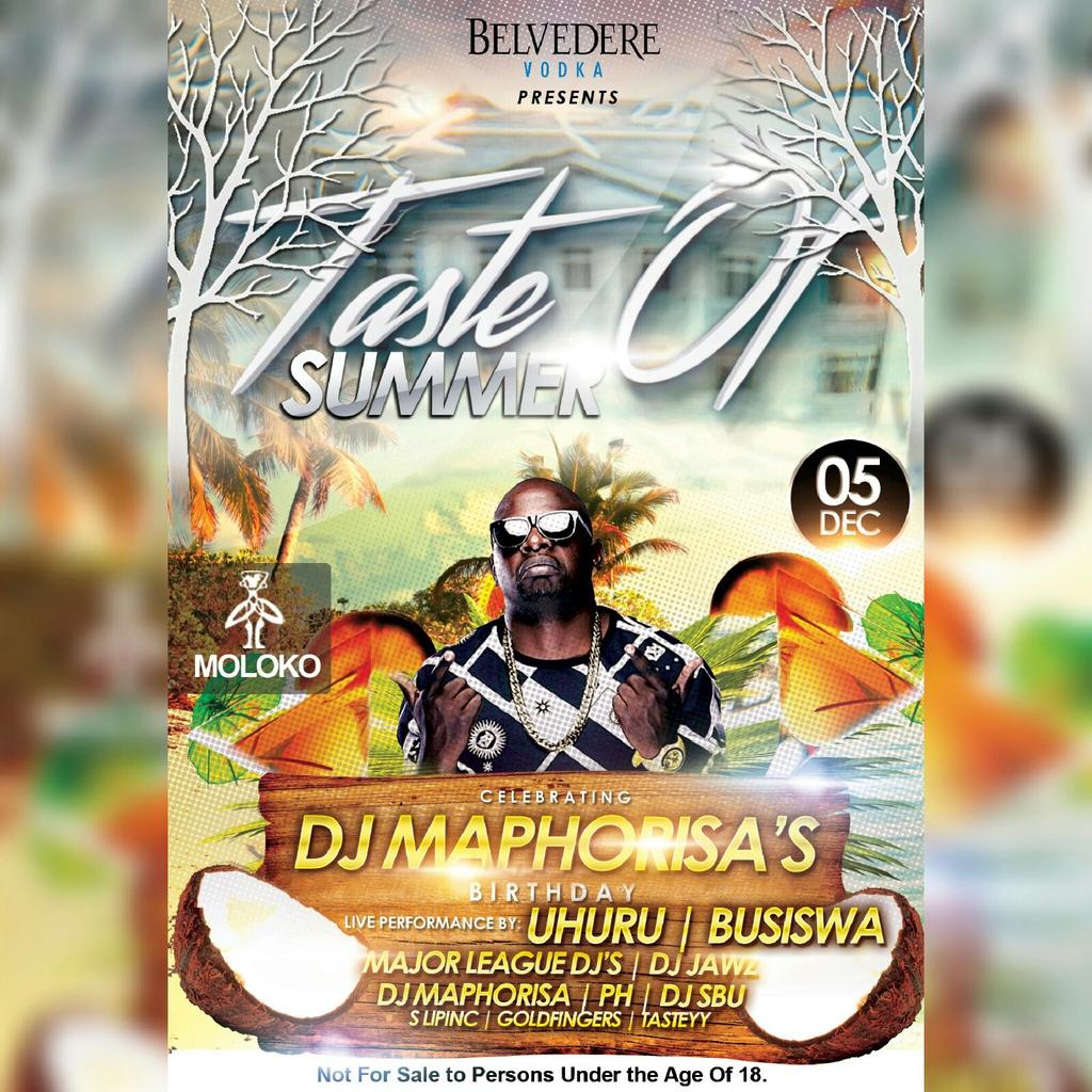 Zow_Leigh's tweet image. Birthdays @MolokoPretoria This Weekend!
@lloydhotsense #04Dec
@DjMaphorisa @Kat_Sinivasan #05Dec
&amp;amp; #Mellows #06Dec