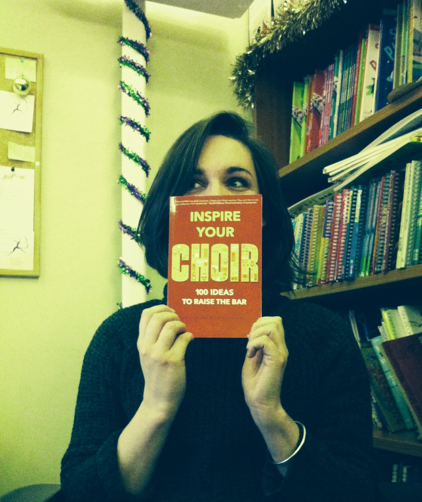 Our lovely Milly modelling Inspire Your Choir!