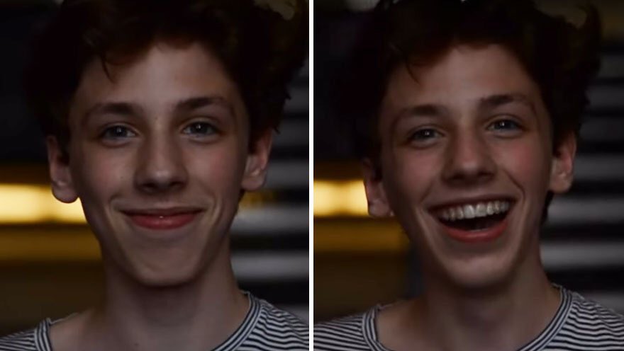 photographer takes photographs of students before and after telling them that they're beautiful
