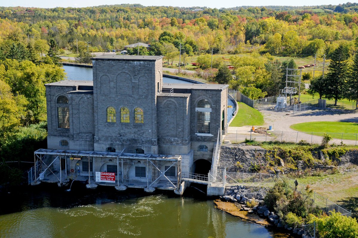 opg's tweet photo. Happy 106th birthday Seymour GS in #Cambellford, ON. Low cost #cleanpower for over a century https://t.co/ch79l1yDiC https://t.co/YzG6HNIhBX