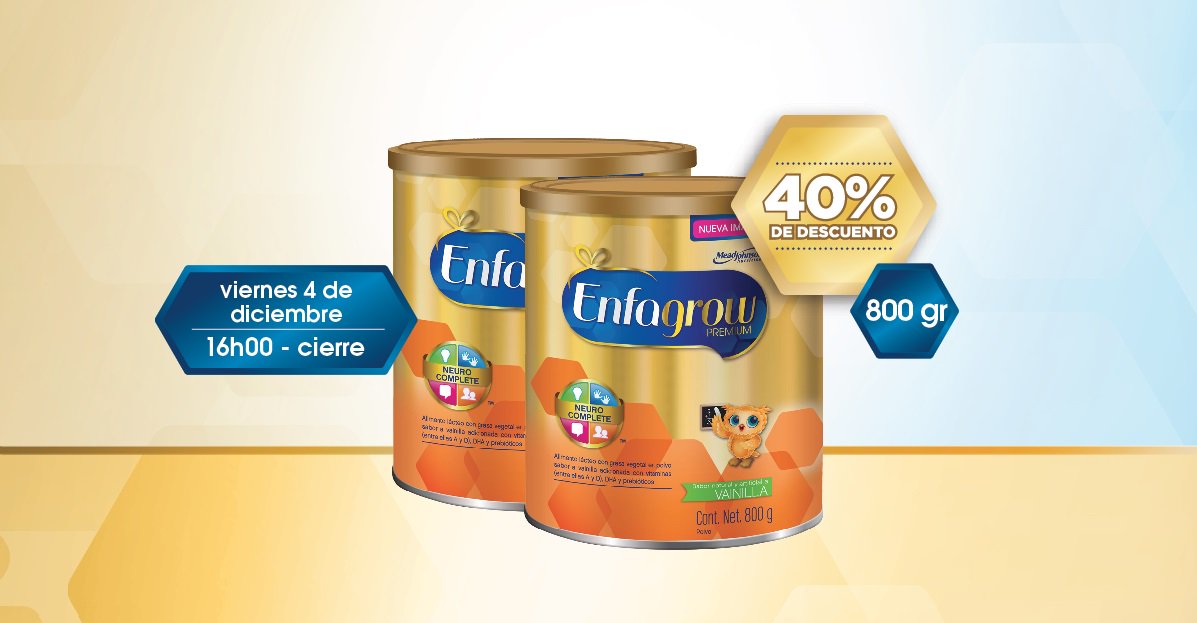 DeviesSM's tweet photo. SÓLO POR #HOY A PARTIR DE LAS #12PM TU #ENFAGROW #800GR 40% DE #DESCUENTO #deviessupermercado #milagro https://t.co/b7VQqctIih