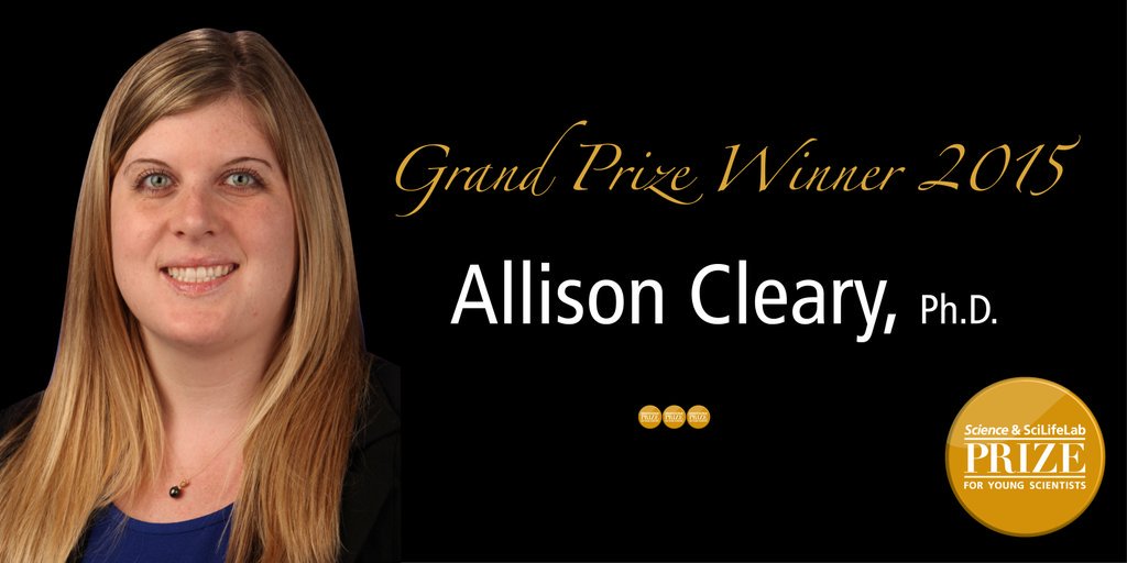 ScienceCareers's tweet photo. Meet Allison, the 2015 #ScienceSciLifeLabPrize Grand Prize Winner! Read about all 4 winners:https://t.co/rzCPNgXD4W https://t.co/5YJgRWijK9