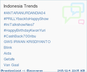 trendinaliaID's tweet photo. Trend Alert: #SFS2015. More trends at https://t.co/OMCuQPRWwL #trndnl https://t.co/t8QXiTxJFw
