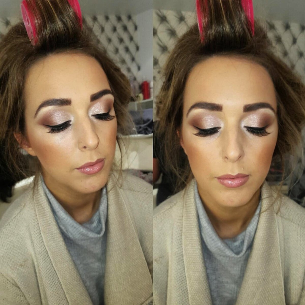 Makeup from today by Chlo.. Prin Pigment is my faveeee 😍😍 #themakeoverroom #makeup #makeupartist #makeupartistuk