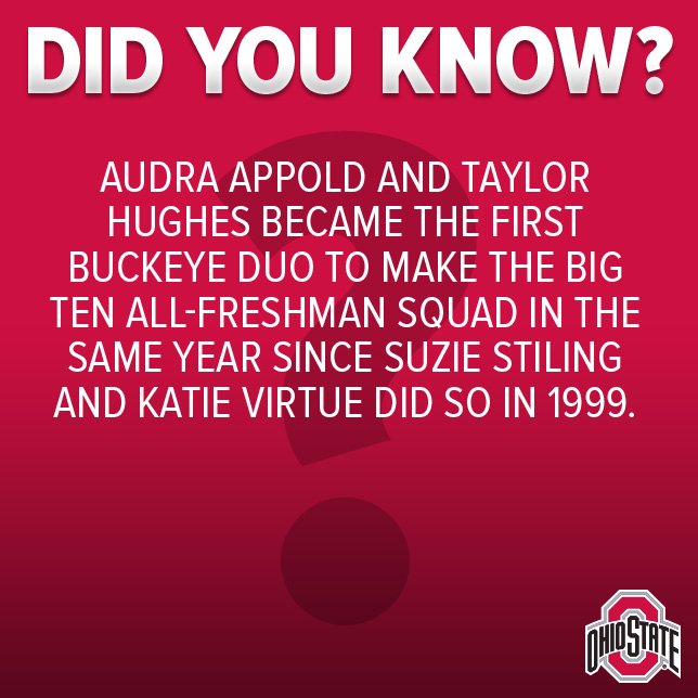 OhioStateWVB's tweet photo. These two talented freshmen get their first taste of NCAA postseason play tonight! https://t.co/6zgiNc0ZzJ