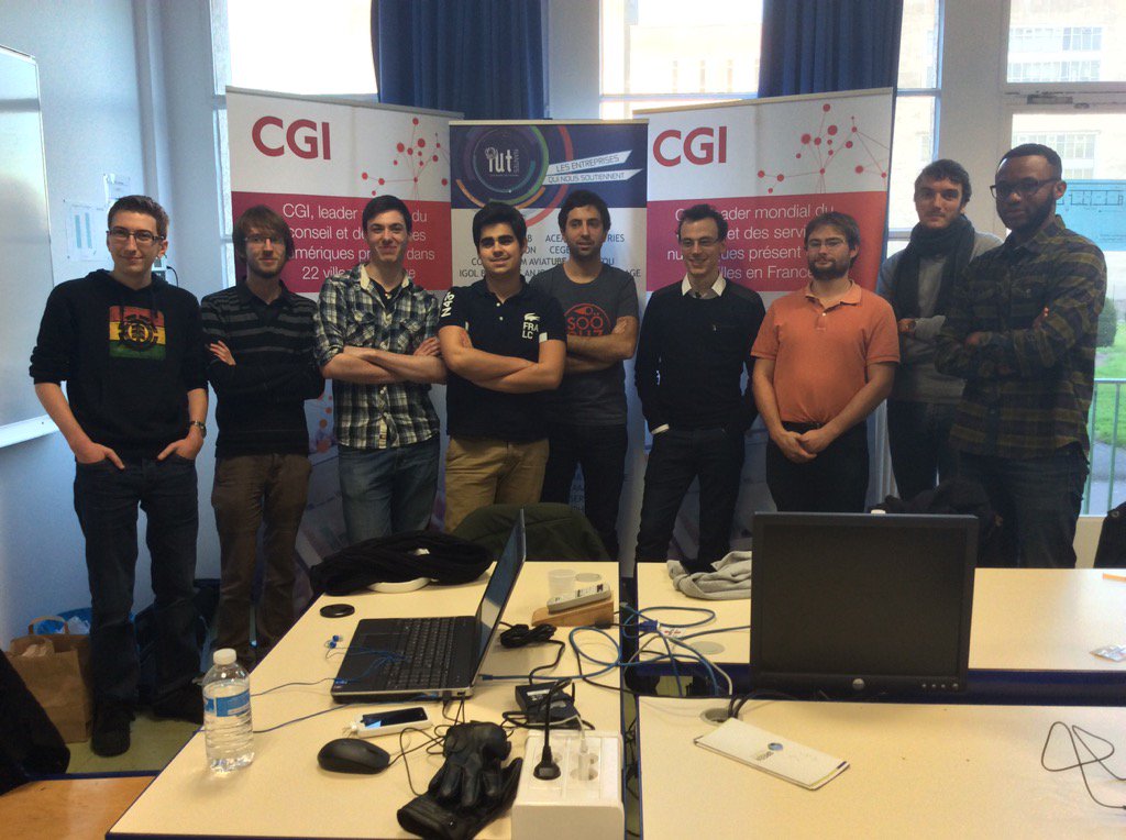 LeQuintuplet's tweet photo. 2 jours de green code qui se finissent @CGI_FR meet @IUTNantes #GCLChallenge https://t.co/jXV8erXA75