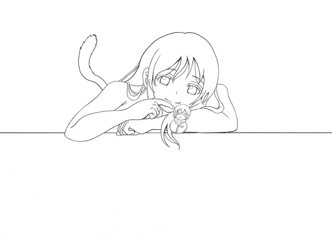 そういえば、ひよりの線画も終わってたな 