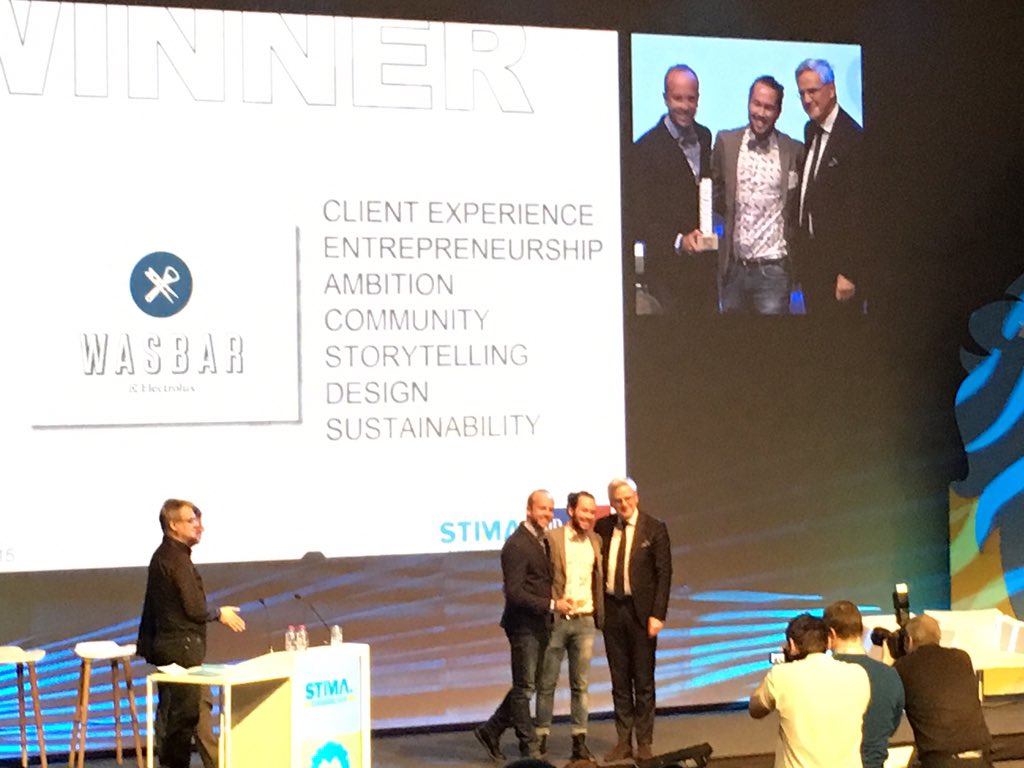 Proficiat <a href="/DriesHenau/">Dries Henau</a> en <a href="/Vandenyuri/">Yuri Vandenbogaerde</a> met jullie brand of the year award met <a href="/WASBAR/">WASBAR</a> op #stima