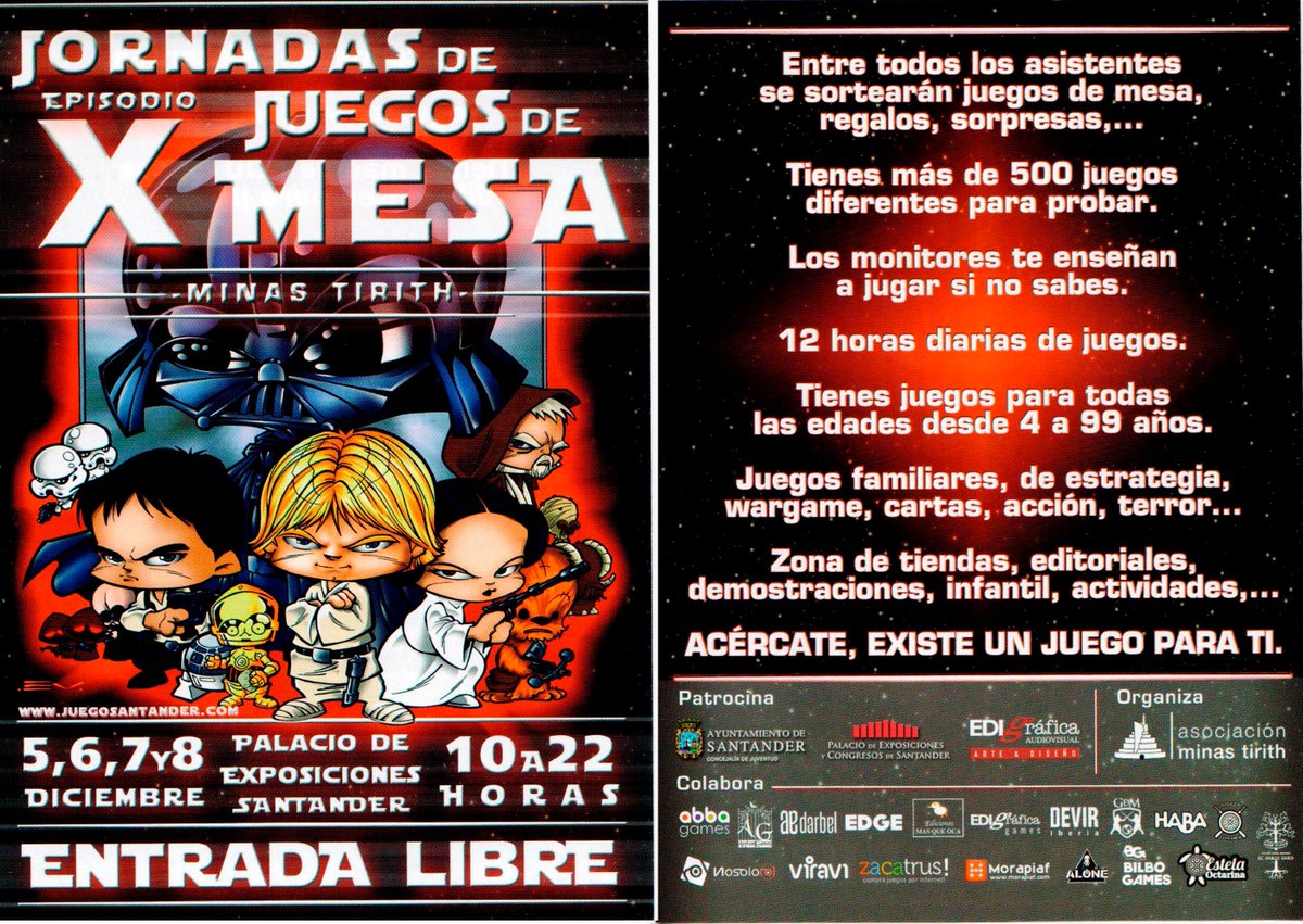 PdeExposiciones's tweet photo. Mañana 5, a partir de las 10:00 os esperamos en #minastirith #PalacioExposicionesSantander #santander #tirith https://t.co/M1D2MFljXD