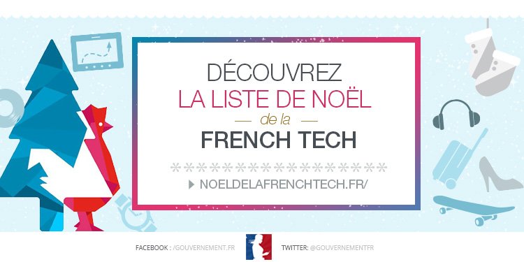 Pour vos courses de Noël ce week-end, pensez à la liste de cadeaux 100% #FrenchTech 🇫🇷🎁🎅 >> noeldelafrenchtech.fr