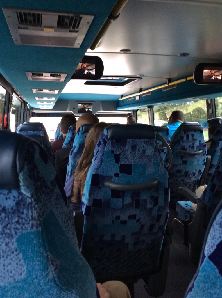 BainbridgeComp's tweet image. The upper deck of the double decker bus on the way to Orlando for our annual awards luncheon!