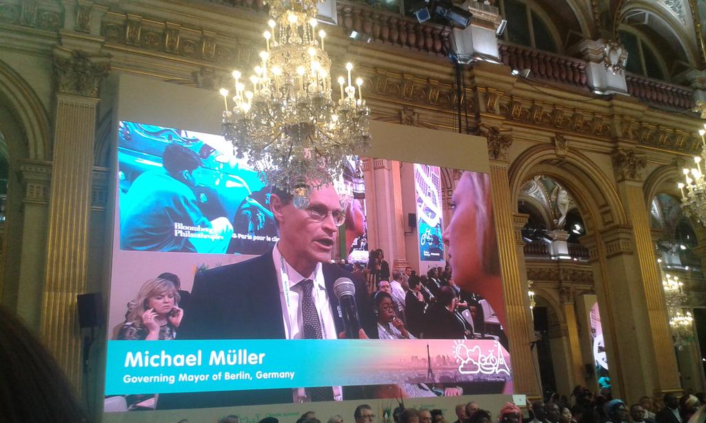 ClimatAlliance's tweet photo. Mayor of our member #Berlin: "everybody needs to contribute to #climate action on the ground" #cities4climate https://t.co/auSG9iWcXv
