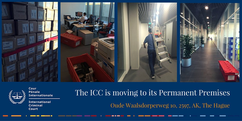 Moving days: The #ICC is now moving to its Permanent Premises