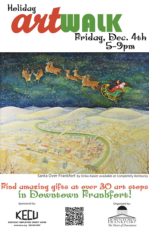 completelyKY's tweet photo. Don't miss ArtWalk - 5-9 pm in downtown Frankfort TONIGHT! have fun, eat tasty treats get amazing art!  #shoplocal https://t.co/ebhbT0M29h