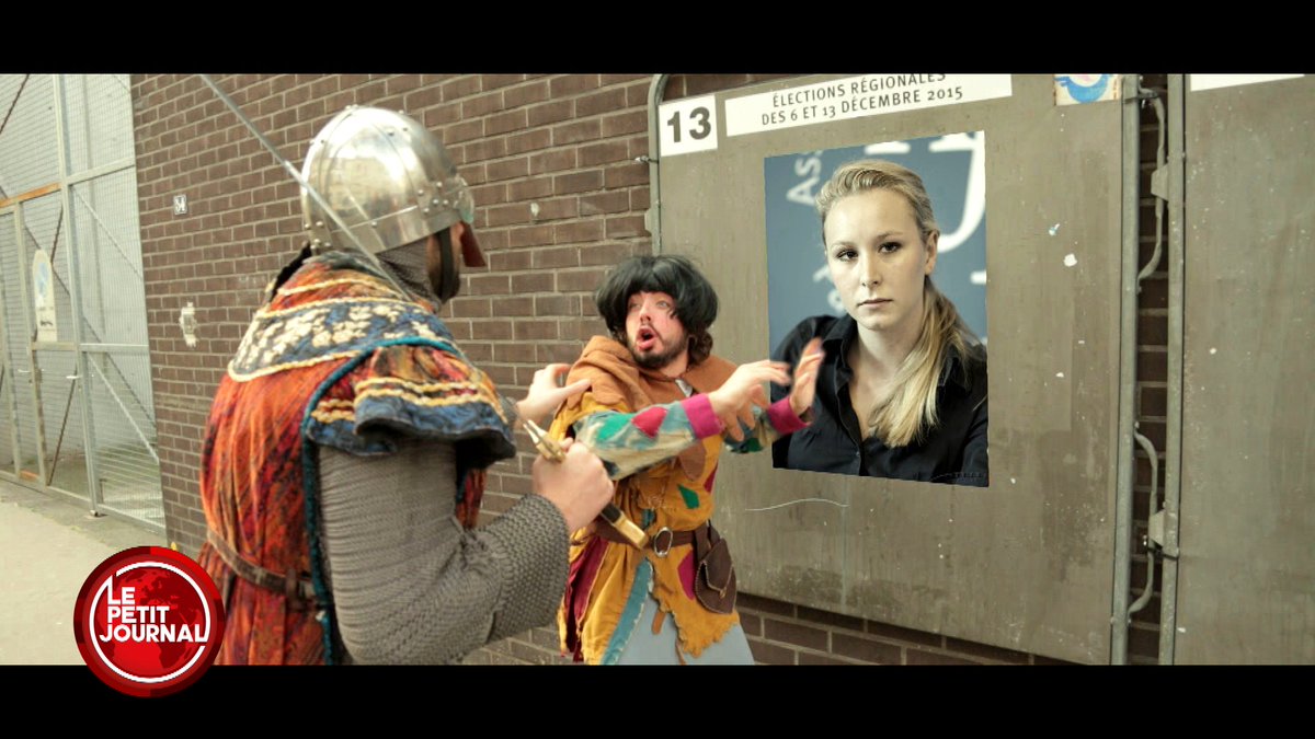 "Dame <a href="/Marion_M_Le_Pen/">Suivez @MarionMarechal</a> s’est perdue dans les limbes du temps ! Il faut la ramener au Moyen Âge ! »
#LPJ