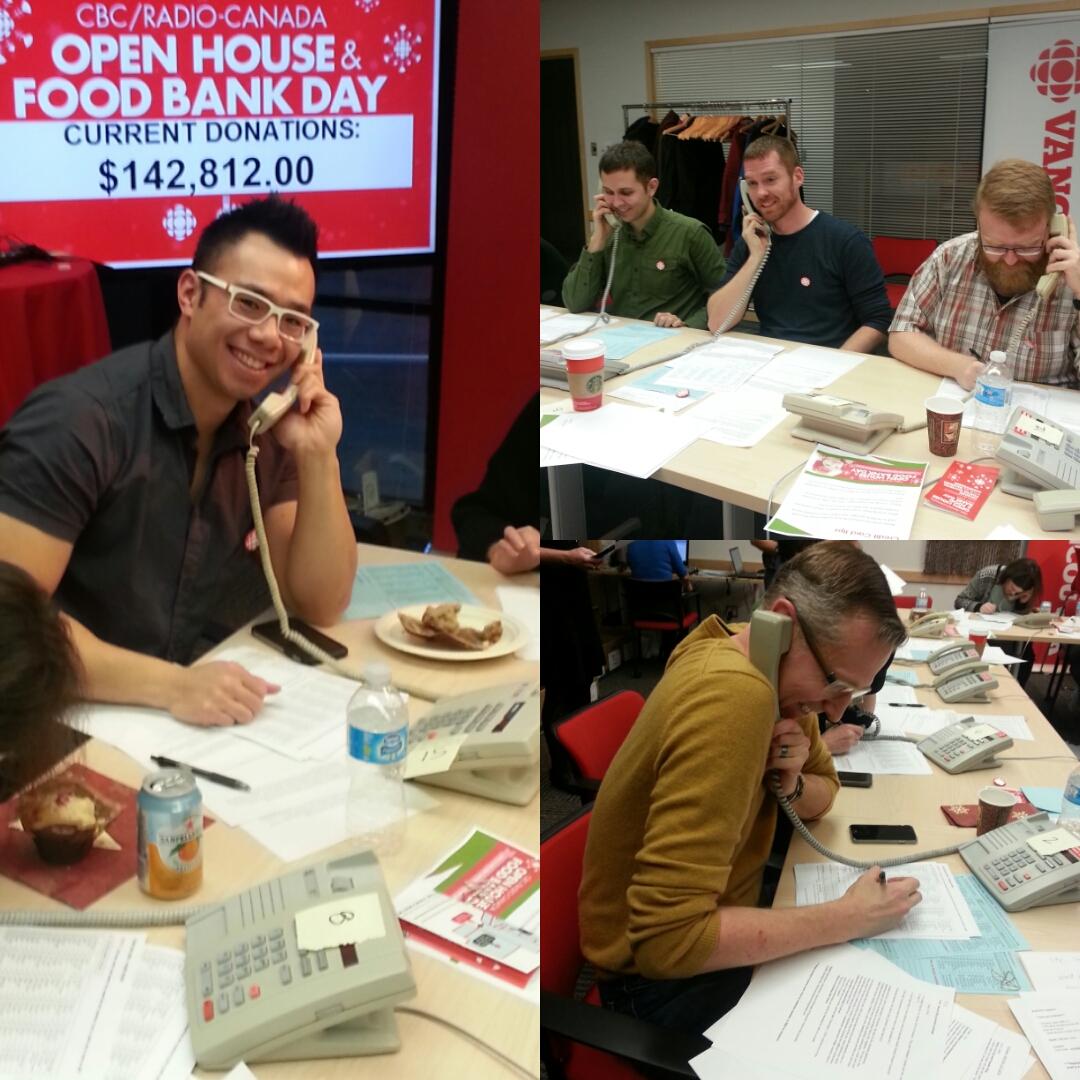 The team from <a href="/iQmetrix/">iQmetrix</a> have been volunteering in our phone room for YEARS. Thank you! #CBCOpenHouse