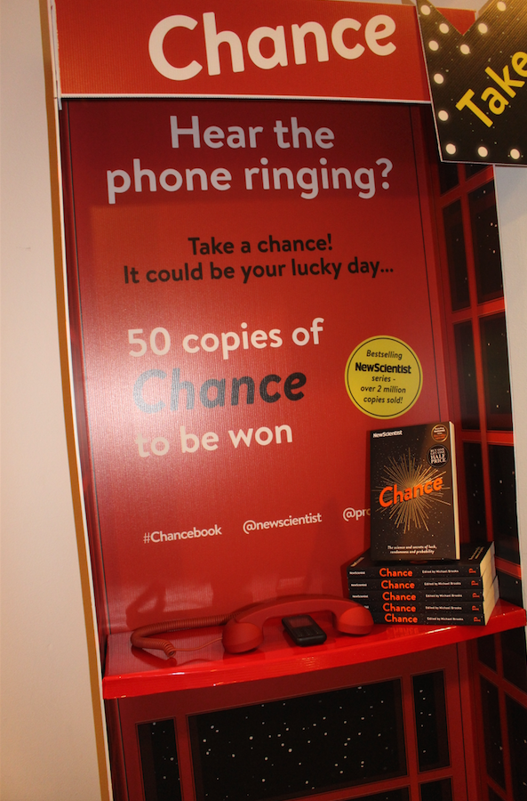 buildhollywood's tweet photo. Pop down to @WaterstonesTraf and take a chance! 50 #books to be won...
#Chancebook @newscientist @ProfileBooks https://t.co/DDo8573GhO