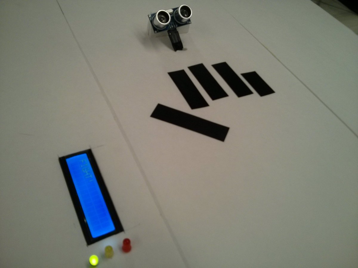 andrewsmyk's tweet photo. Interactive Arm Wrestling arena by @bpetriczko &amp; @Mitch_eee_p #arduino #sensors #GetCreative @SheridanIMM https://t.co/6ABxLQUQLI