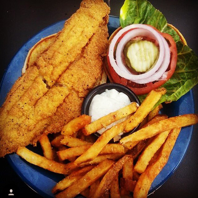 #TGIF and Thank God for fried catfish sandwiches! 😋 #mojohogtownbbq #gainesville