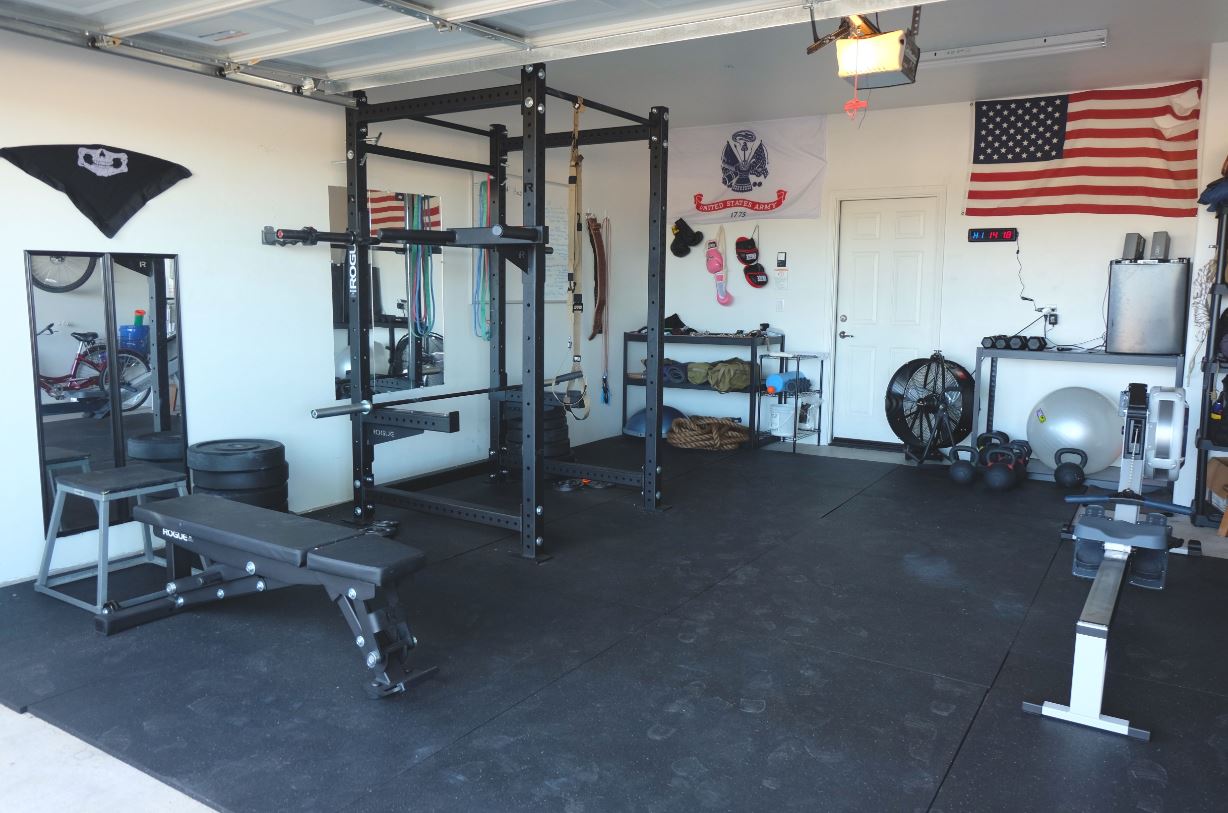 Rogue garage gym setup sale