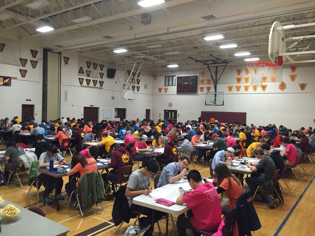 emmysmom8's tweet photo. Amazing turn out at the @KMLfun Math League Competition. Thank you Mr. Santos and Mr. Kotecha https://t.co/kqd4CdPfZy