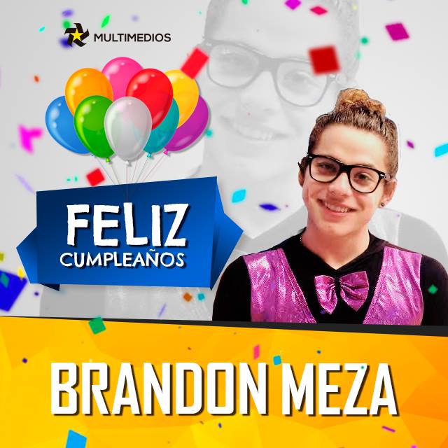 multimediostv's tweet photo. Hoy queremos felicitar a uno de los meseritos más queridos de #Acábatelo

¡Felicidades @brandon_meza! https://t.co/YeZB6Pi09b