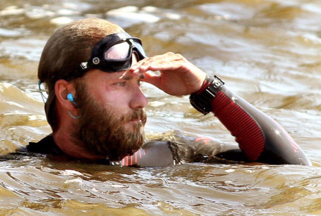 LegaciesAlive's tweet photo. TODAY Chris will #swim final 3 miles of his 2,350mile journey becoming 1st #American 2 swim the #Mississippi https://t.co/2yPBIV6fN0