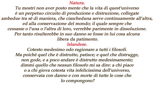 Dialogo Della Natura E Di Un Islandese Analisi