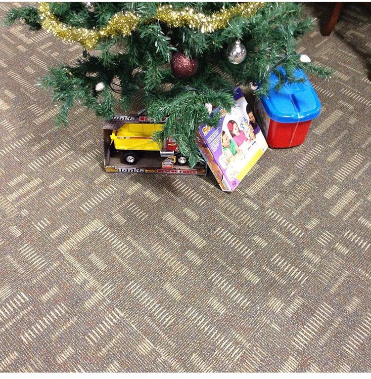 AFWestmount's tweet image. Member Brent kicking off our toy drive with a donation! Helping make #Christmas a little brighter in our community.