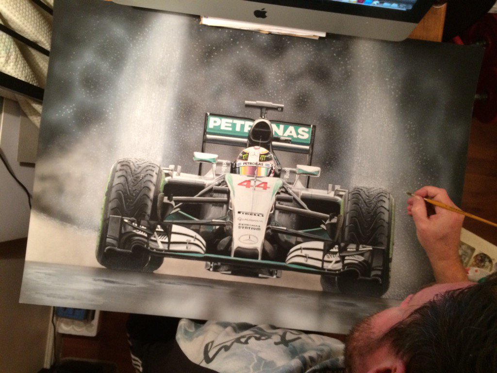 hells12's tweet photo. New Lewis Hamilton World Champion 2015 Limited Edition Art Print A1 size Β£44.99 https://t.co/Ao11cVozB2 #WonTwoThree https://t.co/IREmQAnOBu