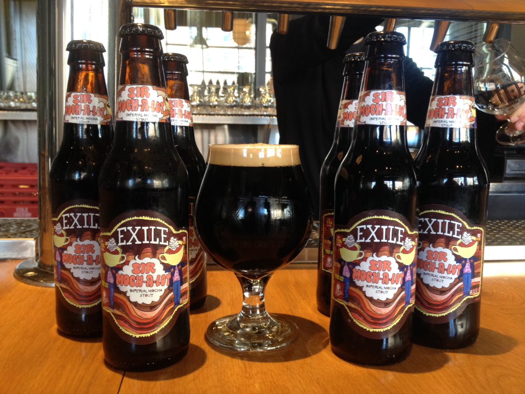 Image result for exile brewery mocha stout