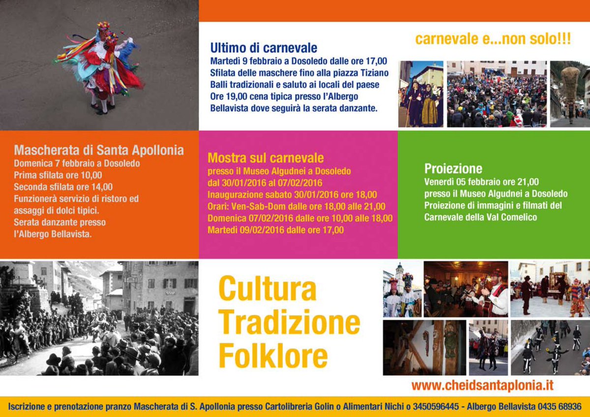 chei_d_s_plonia's tweet photo. Arriva Natale ma noi siamo già sintonizzati un po' più in là... Il Carnevale di Dosoledo dal 30/01 al 9/02! #siateci https://t.co/qkPAImopna