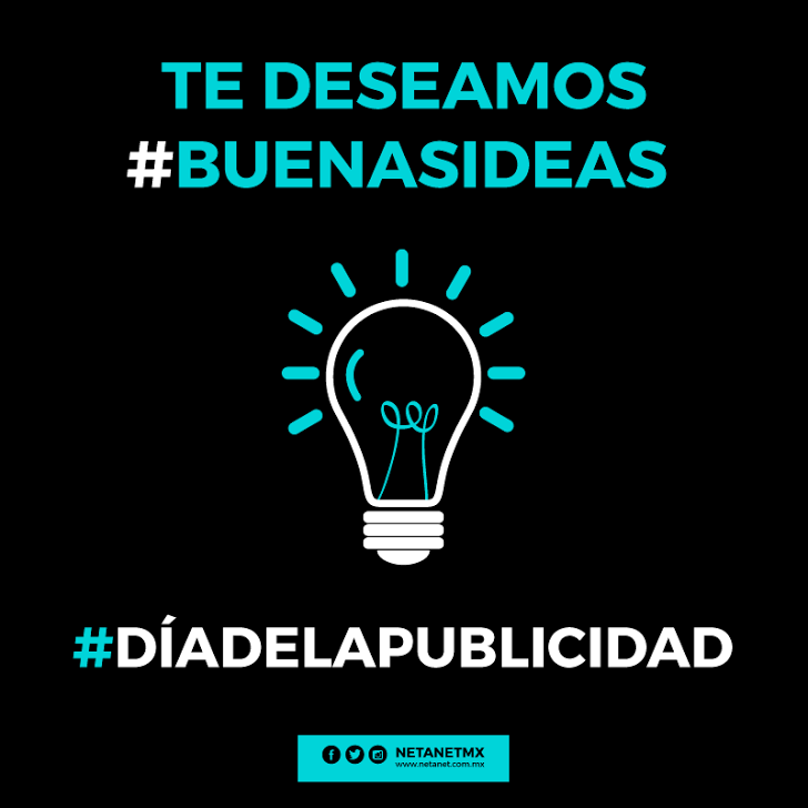 netanetmx's tweet photo. Felicitamos a todas las grandes mentes que día a día crean #BuenasIdeas
#DíaDeLaPublicidad https://t.co/LEefZubMRy