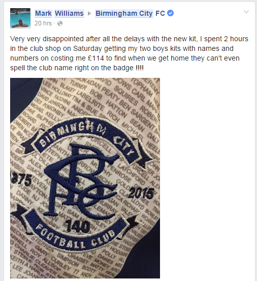 LaCasacaBlog's tweet photo. #ViernesTematicoLaCasaca #CasacasConErrores #FailKit
Birminghm City Football Club // Birmingham City Football Clib https://t.co/PM4P6j5041