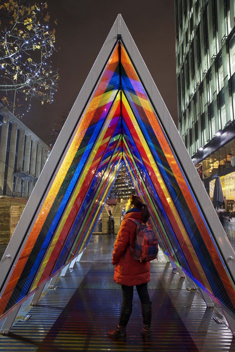 LizWestStudio's tweet image. Beautiful night shots of my public artwork #throughno3 @Spinningfields from @MDP_info Photography @CastlefieldGall