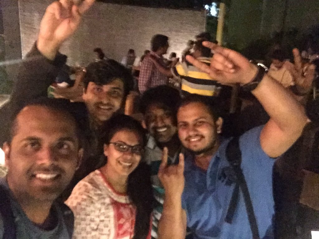 iam_saurav's tweet photo. Proud moment! Hacked it wid very enthusiastic team😊
@chandrikabhat @ShuklaVibhakar @sandeepkhade3
 #GenpactHackathon https://t.co/ZAxAOq0qhj