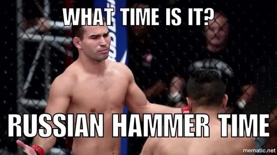 TheNotoriousMMA's tweet photo. Relaxing waiting for one of my favourite times of the day! 
HAMMER TIME!!!
Lets go Arte... https://t.co/czdPpVTcwQ https://t.co/2wCQb4j4y3